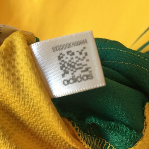South Africa SAFA 07/08 Jersey Shirt L Yellow Football Soccer Adidas 623727 - Picture 12 of 13